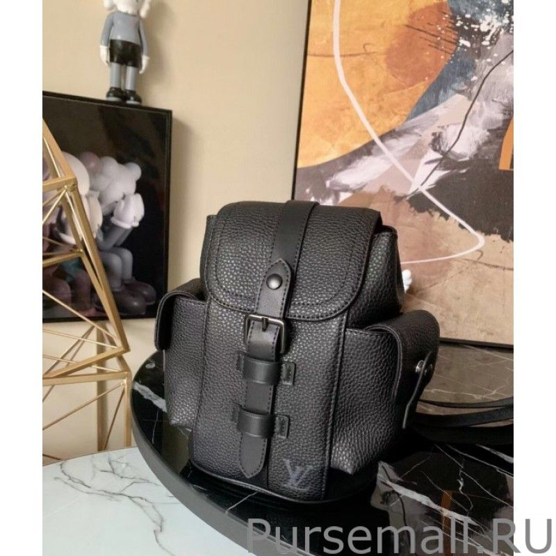 Christopher XS Bag In Black Leather M58495