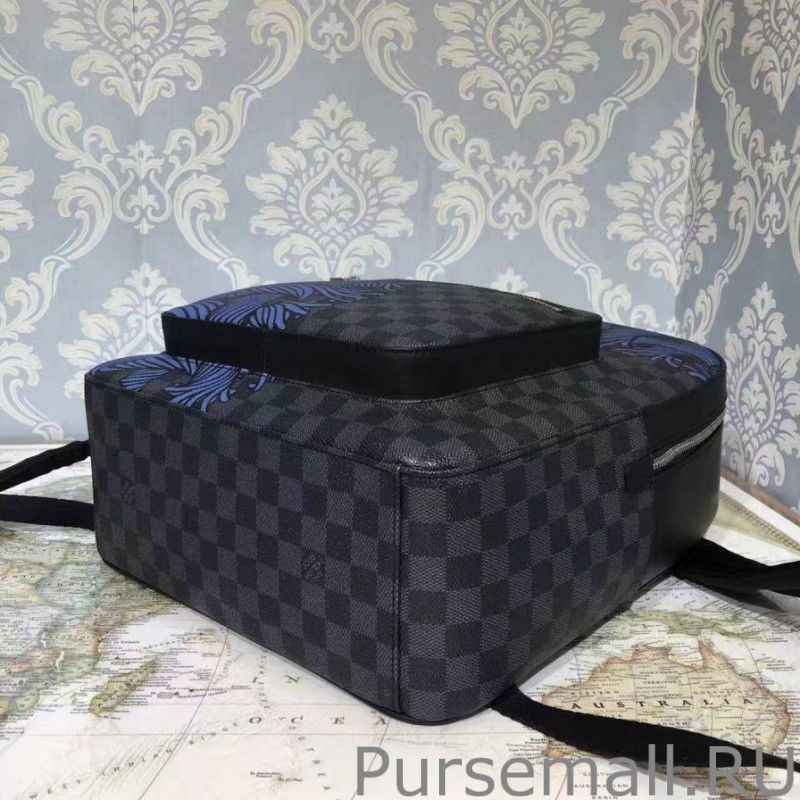 Josh Backpack Damier Graphite Rope N41712
