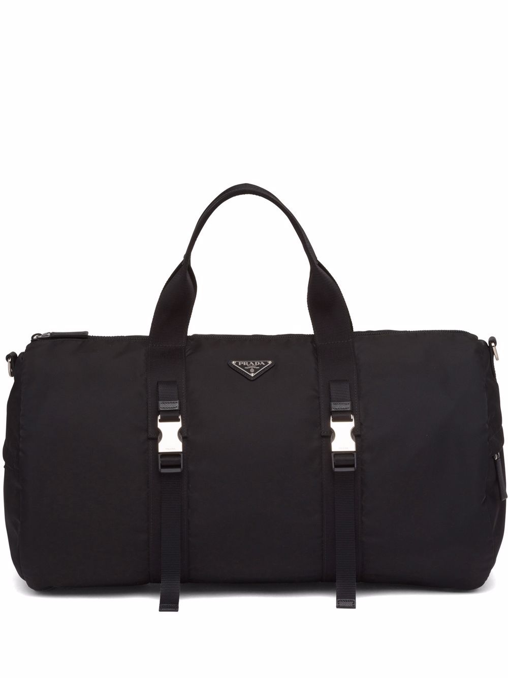 Pra*a triangle-logo duffle bag