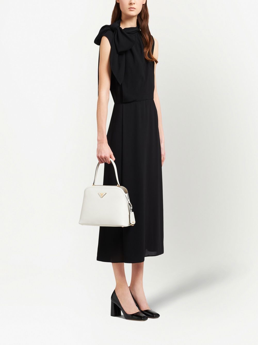 Pra*a medium saffiano leather matinée tote bag