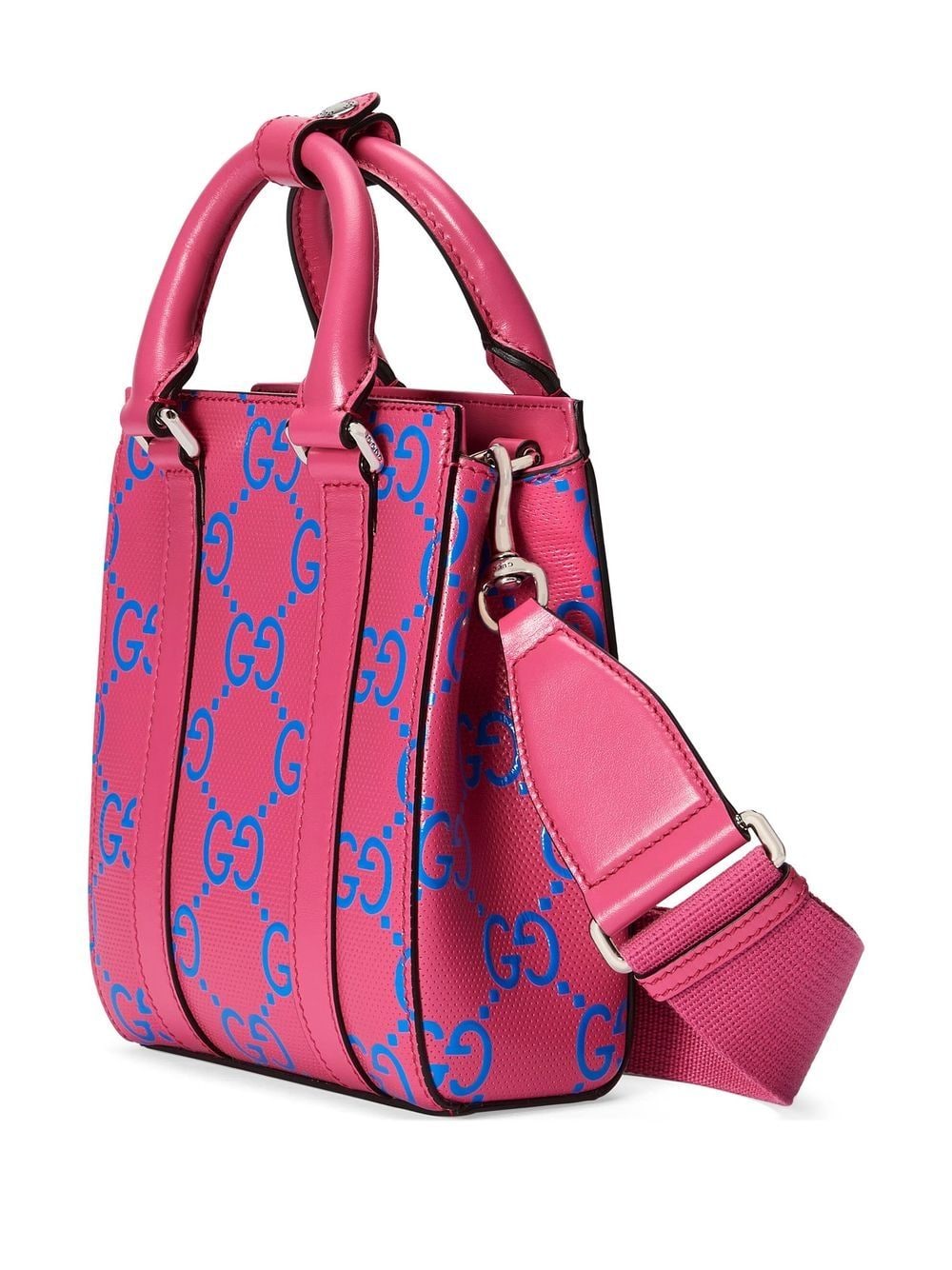 G*u*i gg logo-embossed mini tote bag