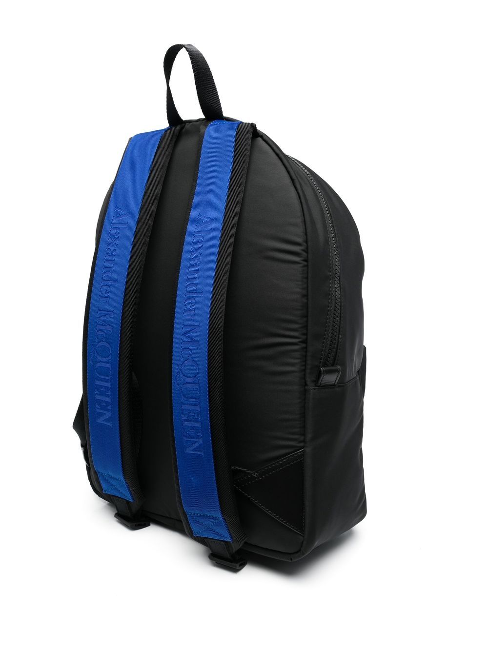 Alexander McQueen logo-print two-tone backpack