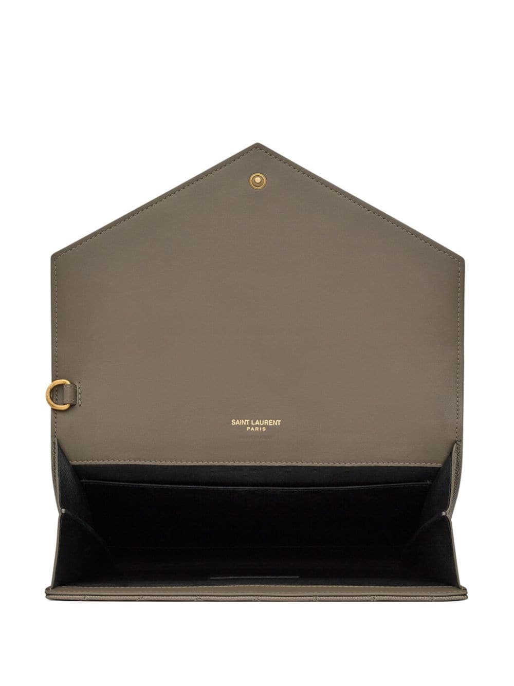 Saint Laurent Envelope quilted leather clutch bag