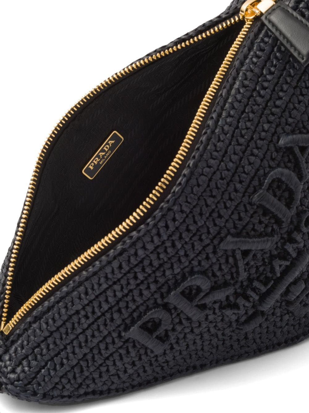 Pra*a triangle crochet shoulder bag