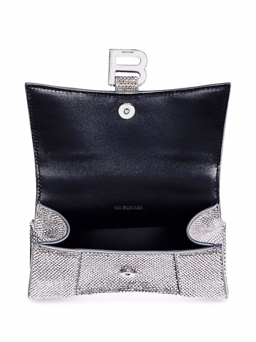 Ba*len*cia*ga crystal-embellished hourglass tote bag