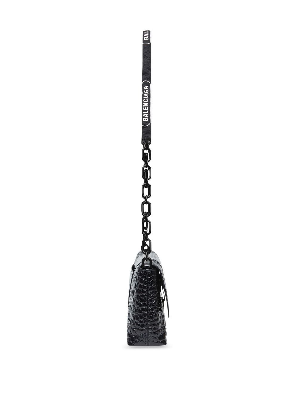 Ba*len*cia*ga hourglass crocodile crossbody bag